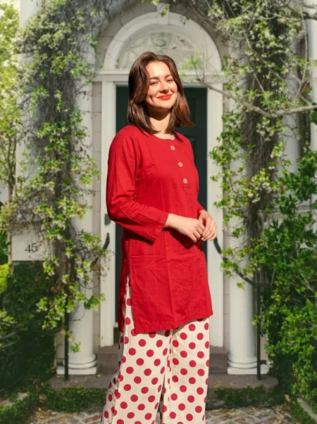 Red Polka Dot 2PC Suit