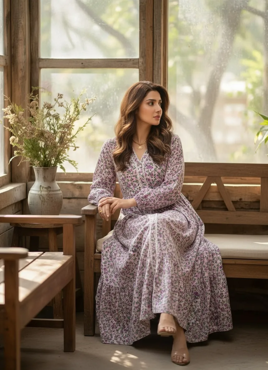 Liyana Lilac Floral Maxi - Image 2