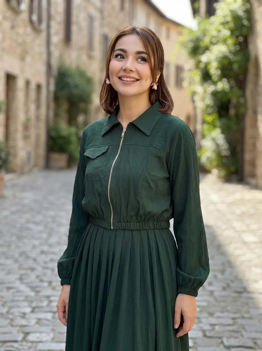 Green Jacket Style Maxi - Image 4